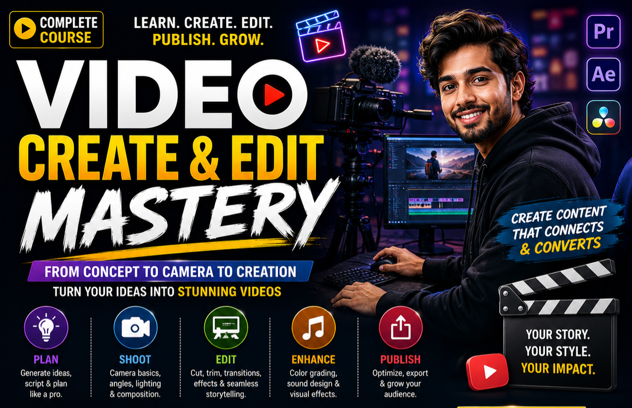 Video create and edit mastery